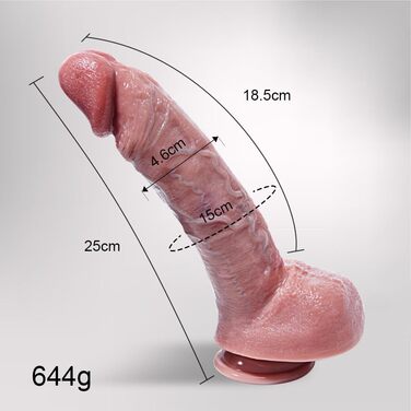 Фалоімітатор Umania XXL, 25 см, зі стимуляцією G-точки та потужним присоском