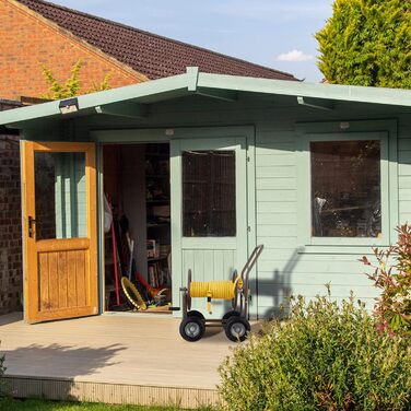 Садовий візок для шланга Relaxdays, до 60 м шланга, 4 пневматичні колеса, швидке з'єднання, металева бочка для шланга, коричневий