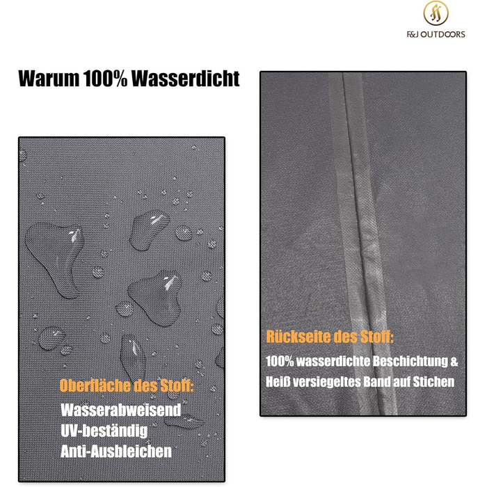 Захисний чохол для крісел, екологічно чиста тканина, водонепроникні ультрафіолетові 2-місні чохли для відпочинку, чохол для садових лавок, глибоке сидіння 158x99x61/89см, сірий