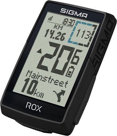 Велокомп'ютер SIGMA ROX 4.0 SE GPS, 2.4 дюйма, IPX7, Пластик/Електроніка, Чорний