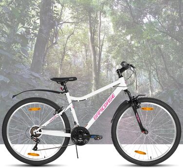 Жіночий гірський велосипед Hiland 26 дюймів, 18 швидкостей, жіночий гірський велосипед з V-подібними гальмами, міцний MTB для жінок, різні кольори, білий