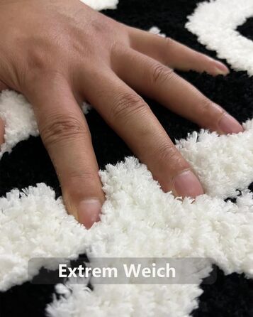 Килимок для ванної Get Naked 50x80 см, нековзний килимок для ванної, що миється, килимок для душу з мікрофібри, що вбирає вологу, м&39який килимок для ванної, чорний 50 x 80 см