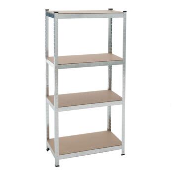 Стелаж ESTEXO 160x80x40 см 320 кг 4 полиці Полиця для зберігання Полиця для майстерні Оцинкована