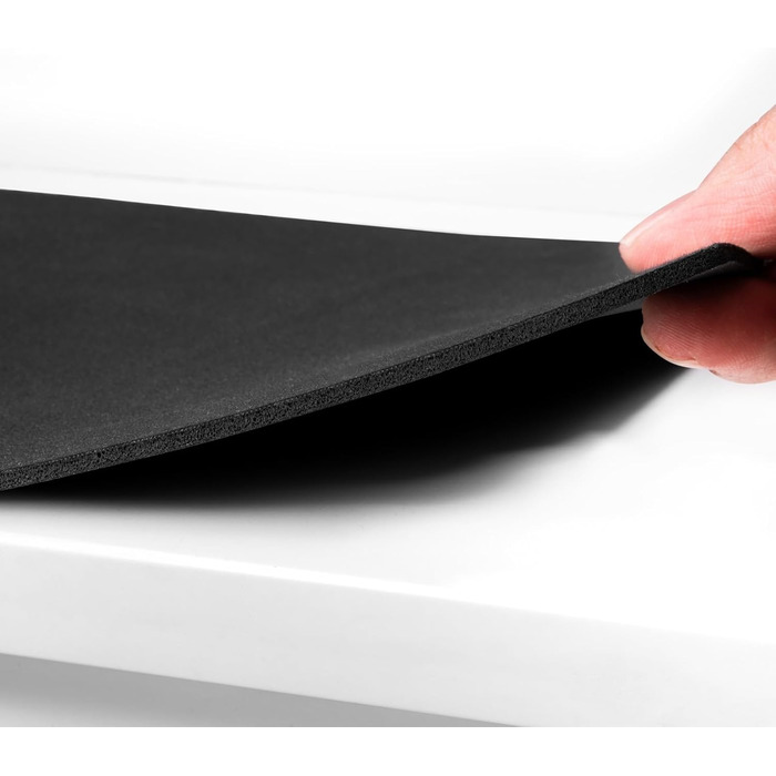 Протиковзкі килимки для сходів із синтетичного каучуку 15 шт. , килимки для сходів з нековзною гумовою основою, 76x20 см, включаючи клейку стрічку, чорного кольору. Комплект з 15 шт.