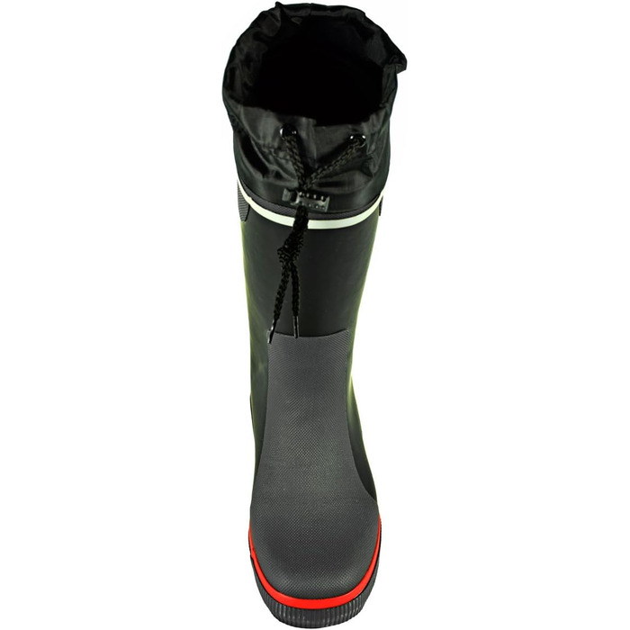 Унісекс вітрильні чоботи crazy4sailing, гумові чоботи з довгим халявою, на шнурівці, чорні, розмір 38 EU