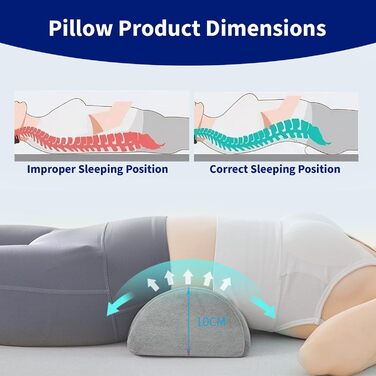 Подушка SOONHUA з піни з пам&39яттю форми, підставка для ніг, опора для ніг, поперекова подушка, валик для шиї для полегшення болю в спині для тих, хто спить на спині та на боці
