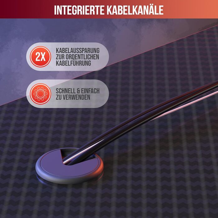 Ігровий стіл Avalo - 100x60x75 см - Ігровий стіл - Стіл - Чорний