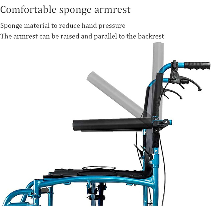 Інвалідні візки Розбірна туристична інвалідна коляска, ручна самохідна легка портативна алюмінієва інвалідна коляска з ручним гальмом для людей похилого віку з обмеженими можливостями