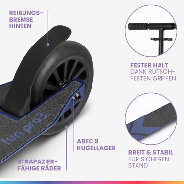 Самокат преміум-класу fun pro, дитячі самокати від дилера в Гамбурзі, самокати для дітей 6-18 років - самокат, самокат, міський са