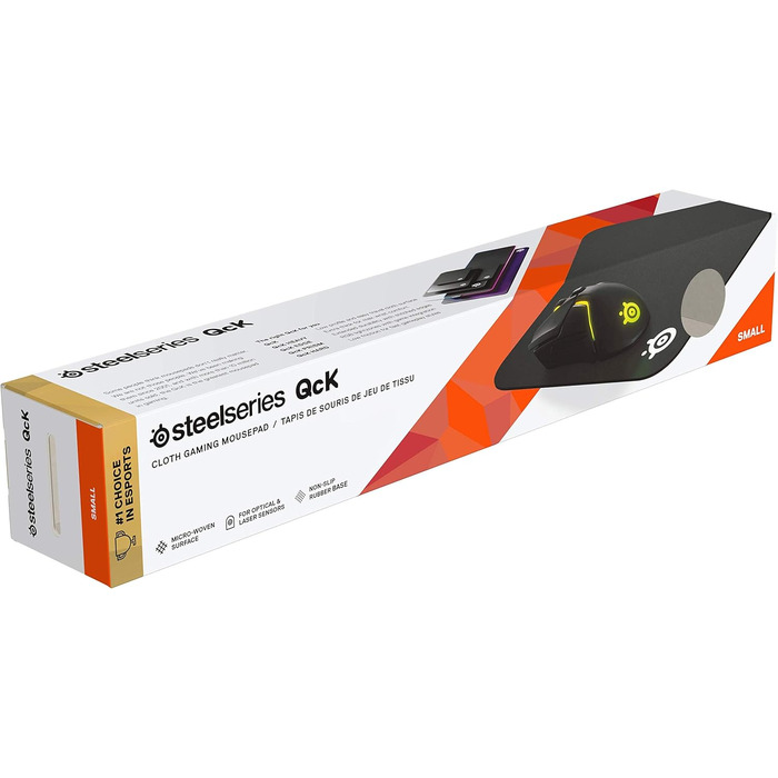 Ігровий килимок для миші - Тканинний - Гумова підкладка - Чорний (250мм x 210мм x 2мм) Маленький звичайний чорний