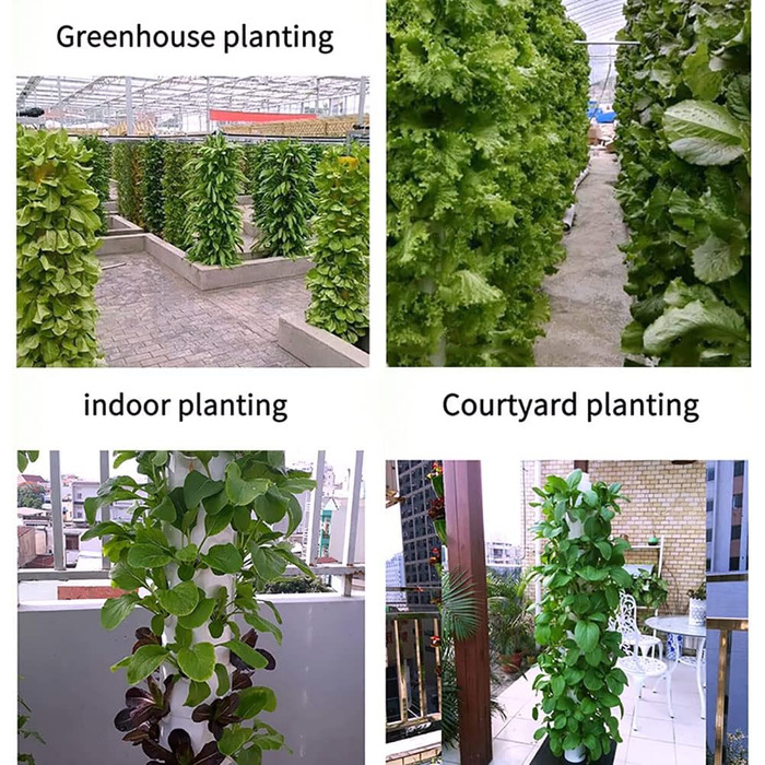 Ярусів, 45 отворів, система вирощування в аквапоніці, набір для аеропоніки в саду без грунту для вирощування трав, фруктів і овочів з гідратаційним насосом, адаптером, сітчастими горщиками, 15