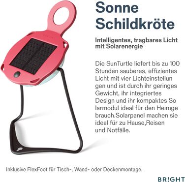 ЯСКРАВІ сонячні ліхтарі SunTurtle для використання на вулиці - компактний сонячний ліхтар, що перезаряджається від USB та сонячної енергії, регульована яскравість, для кемпінгу та надзвичайних ситуацій