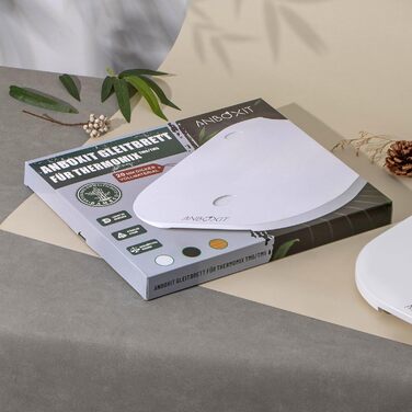 Розсувна дошка ANBOXIT для Thermomix TM6/TM5, дошка для Thermomix з колесами, бамбукова рольганг/слайдер Easy Gliding - Black