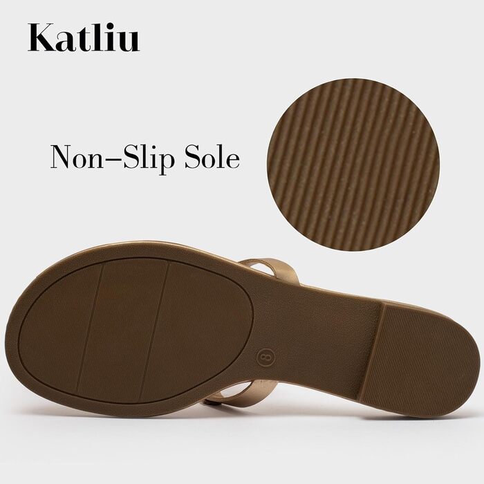 Жіночі літні шльопанці katliu, елегантні сандалі-стрінги для пляжу та міста, легкі, зручні, модні сандалі, розміри 36-42 (EU 42), золоті