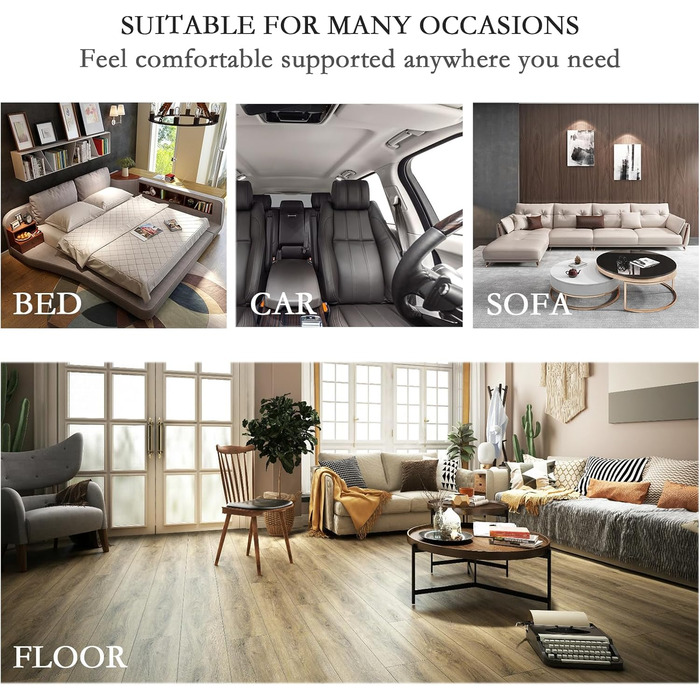 Ергономічна подушка для ліжка, подушка для спини, надзвичайно велика подушка для читання з підлокітниками та знімною опорою для шиї, подушка для читання для ліжка та дивана, подушка для відпочинку на ліжку для гри, читання, перегляду телевізора, 75 см x 4