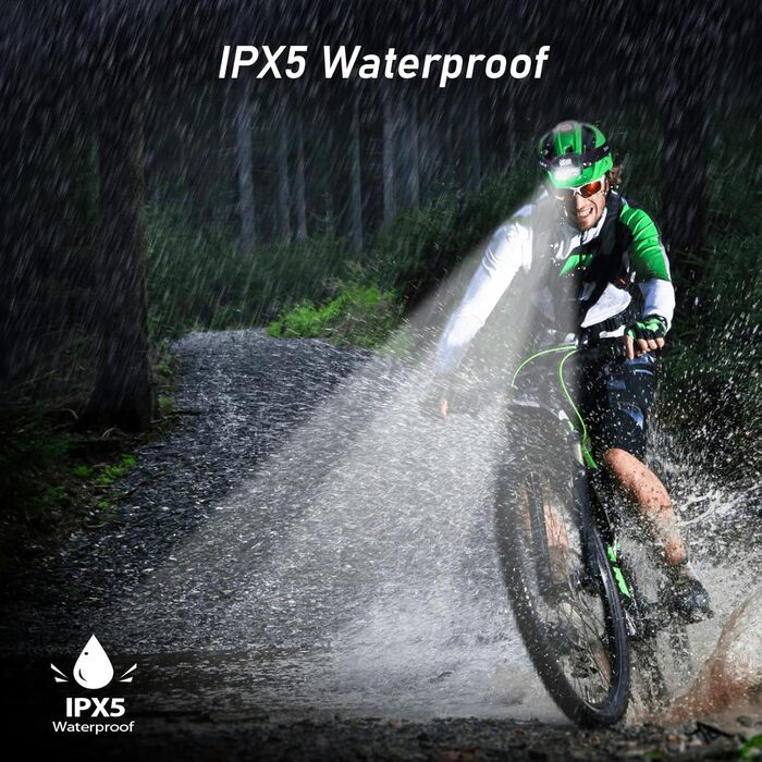 Світлодіодний акумуляторний налобний ліхтар Blukar, суперяскравий налобний ліхтар з 8 режимами освітлення, датчиком та червоним світлом, легкий водонепроникний міні-налобний ліхтар IPX5 для бігу, кемпінгу, риболовлі - 2 шт.