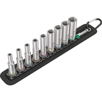 Набір головок Wera 05004525001 Deep, 1/4 привід, 9 предметів