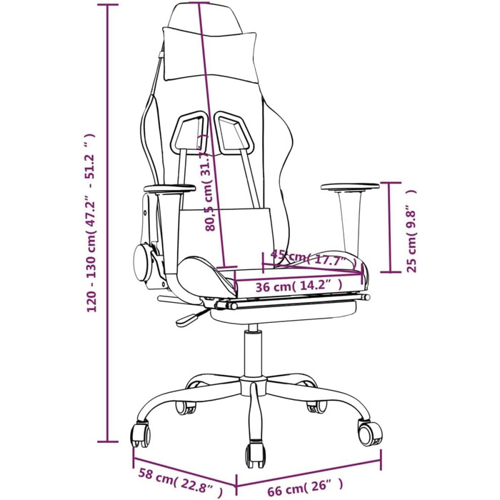 Геймерське крісло, офісне крісло, з підставкою для ніг, чорно-жовте, тканина