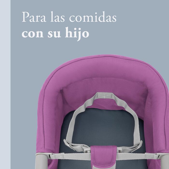 Складане сидіння для столу, Рожевий (фуксія), Легко транспортувати, Можна мити, Безпечна установка, До 15 кг, 35 x 27 x 42 см, Рож