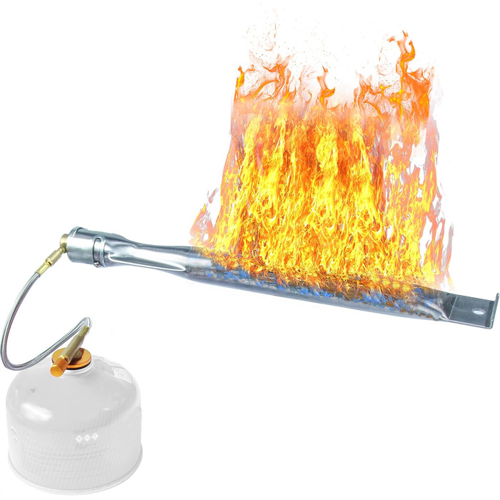 Трубчастий пальник Bestatgot Портативний трубчастий пальник для гриля з нержавіючої сталі, регульований трубчастий пальник з нержа