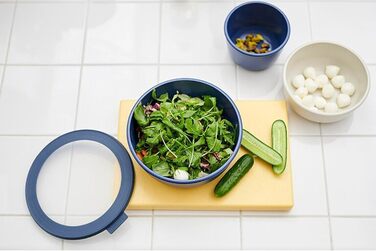 Кругла багатошарова чаша Mepal Cirqula Nordic Blush об&39єм 2250 мл зі знімною кришкою ударостійкий матеріал герметична підходить для глибокого заморожування можна мити в посудомийній машині 2250 мл Nordic Blush