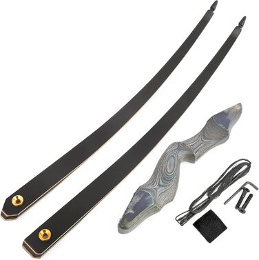 Рекурсивний лук MILAEM 60" (152 см), 30–60 фунтів, праворукий, дерев’яна рукоятка