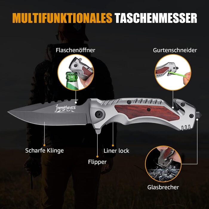 Складаний ніж кишеньковий ніж одноручний ніж виживання рятувальний ніж зі склорізом ремінь різак відкривачка кишенькова кліпса мис