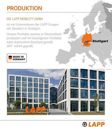 Зарядний кабель LAPP MOBILITY тип 2 11 кВт 7м - 20а зарядний кабель для електромобілів 3-фазний - зарядний кабель із захистом IP55