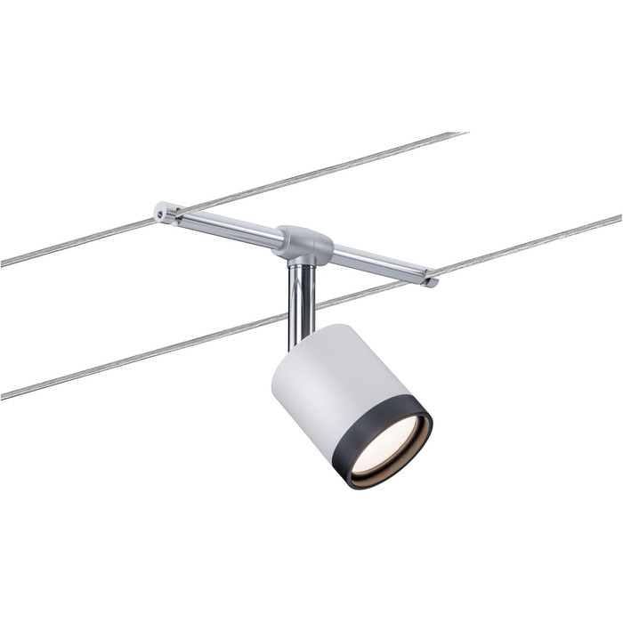 Світлодіодна система освітлення Wire System TubeLED 5x4Вт, білий/матовий хром, 230/12В, стельовий світильник-трос