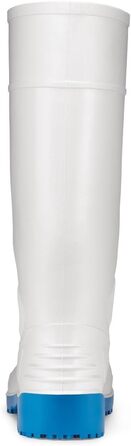 Взуття для екіпажів Bastion Водонепроникні захисні гумові чоботи з ПВХ, S4, мякі устілки, нековзні, дихаючі, заввишки 40 см для жінок та чоловіків, розмір 40 EU, білі