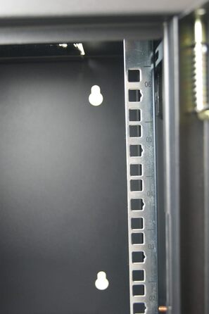 Міні-мережевий корпус WAYTEX 37483, 10 дюймів, 6U, відсік для дисків, серверний, зі скляними дверцятами та чорним замком, постачається у зібраному вигляді