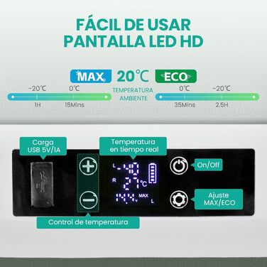 Л портативний електричний холодильник, автомобільний холодильник 12 В / 24 В постійного струму 100 240 Вольт змінного струму, подв