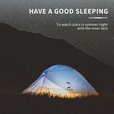 Намет для кемпінгу Naturehike Cloud up 2, надлегкий намет для 2 осіб, 3-4 сезони, водонепроникний намет для походів та піших прогулянок, кумкватовий жовтий, 10D