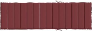 Подушка для шезлонгу LAPOOH Melange Wine Red 200x50x4 см Тканина, Подушка для шезлонга, Подушка для шезлонга, Подушка для шезлонга, Подушка для лавки, Подушка для крісла з високою спинкою, Подушки для шезлонгів - 4002507