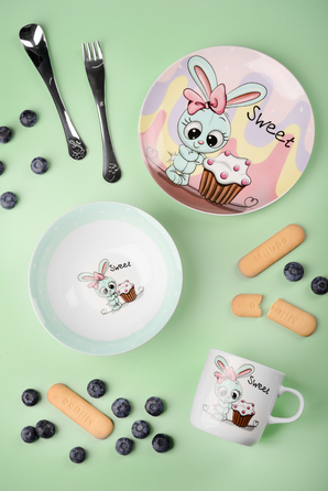 Дитячий набір LIMITED EDITION SWEET BUNNY, 3 предмета (6400433)