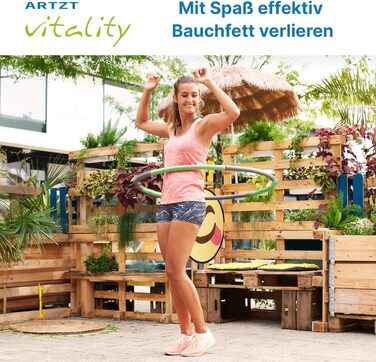 Фітнес-кільце ARTZT vitality Хула-хуп Ефективне тренування м&39язів кора та спалювання калорій Масажний ефект Легко розбирається та транспортується Для дому та офісу Різнокольорове