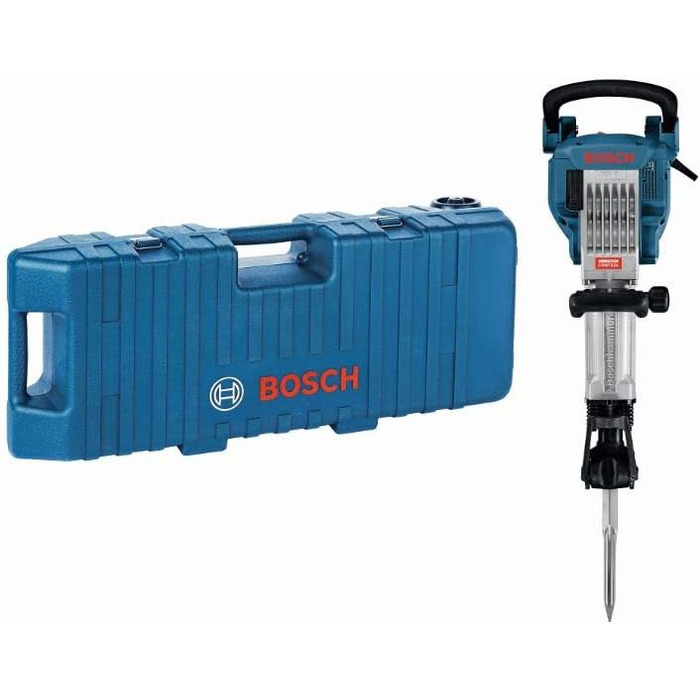 Ударний відбійний молоток GSH 16-28 (потужність 1750 Вт, тримач 28 мм, вкл. загострене зубило, ручка для перенесення, візок) 28 мм