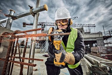 Безщіткова шліфувальна машина DCG406N-XJ-Mini XR 18V, жовта кутова, 406N-XJ