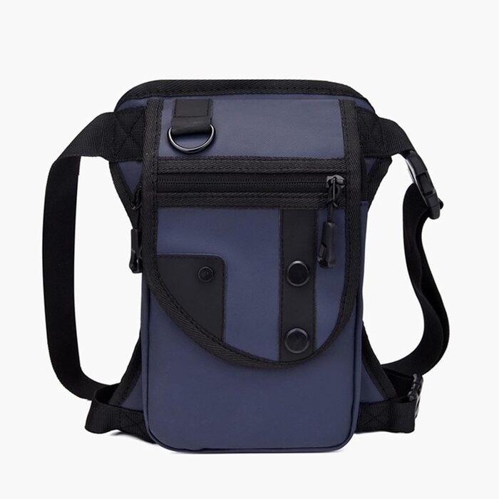 Поясна сумка Fenteer, сумка для відпочинку, регульована сумка, водонепроникна сумка для ніг, сумка для риболовлі для подорожей на природі, для дорослих, синя