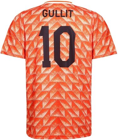 Футбольна майка EK 88 Gullit - Нідерланди - Помаранчева - Діти та дорослі - Хлопчики - Чоловіки - Спортивний одяг - Подарунки - Спортивні футболки - Спортивний одяг M