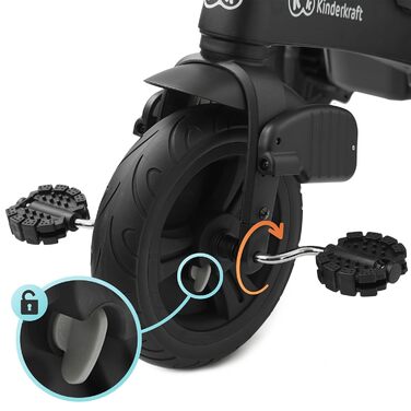 Триколісний велосипед 5 в 1 TWIPPER, дитячий триколісний велосипед, біговел з штовхачем, сидіння повертається на 360, регульована