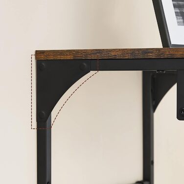 Настінна вішалка VASAGLE, меблі для передпокою, вішалка для верхнього одягу, з 8 гачками і полицею, для вітальні, передпокою, спал