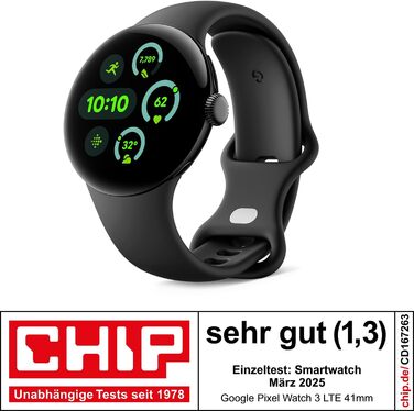 Мм) смарт-годинник на Android із відстеженням серцевого ритму, розширеними функціями бігу від Fitbit, Fitness Insights, 24-годинним зарядом батареї матово-чорний алюмінієвий корпус браслет Obsidian Wi-Fi матово-чорний / Obsidian Wi-Fi, 3 (45