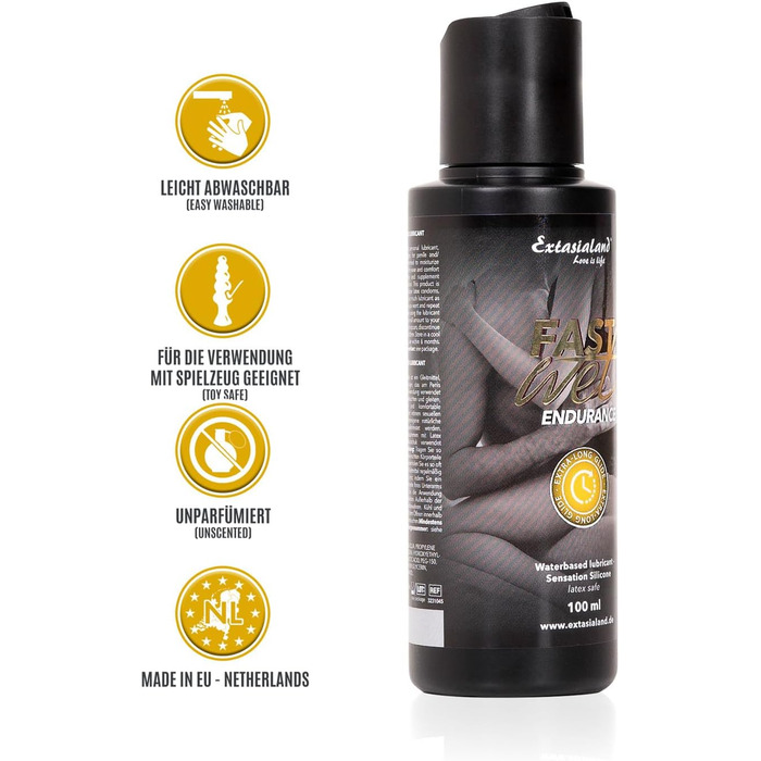 Лубрикант Fastwet Endurance 2 в 1, водна основа, 100 мл
