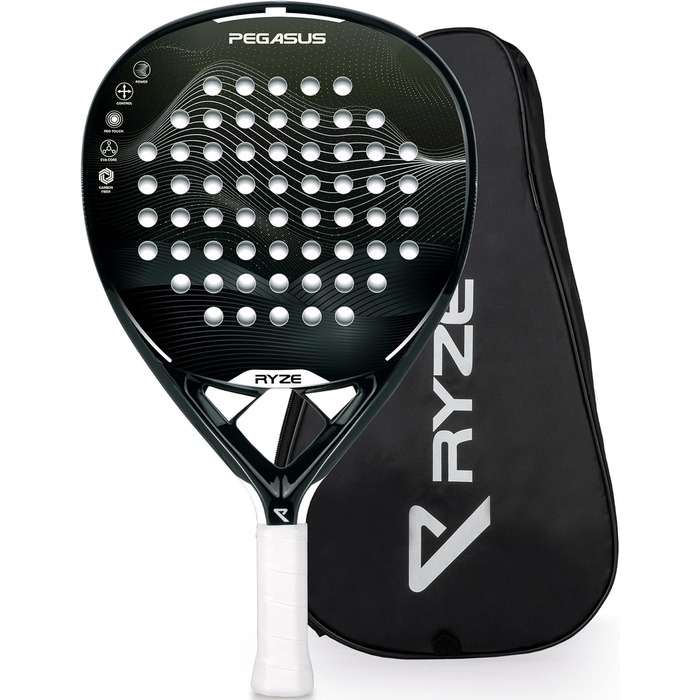 Ракетка для падела 100% карбон – легка та міцна, 360 г, унісекс, комплект з кейсом