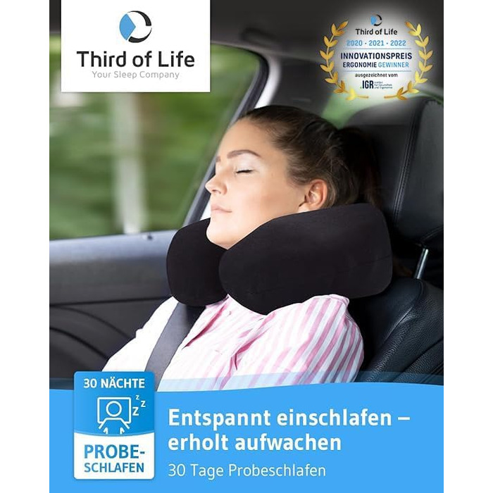 Чорна наволочка, подвійна упаковка, ідеально підходить для подушок для шиї ANDAR, бавовна Mako (подвійний трикотаж), не мнеться та можна сушильною машиною, 2 наволочки на блискавці, сертифіковано Oeko-Tex