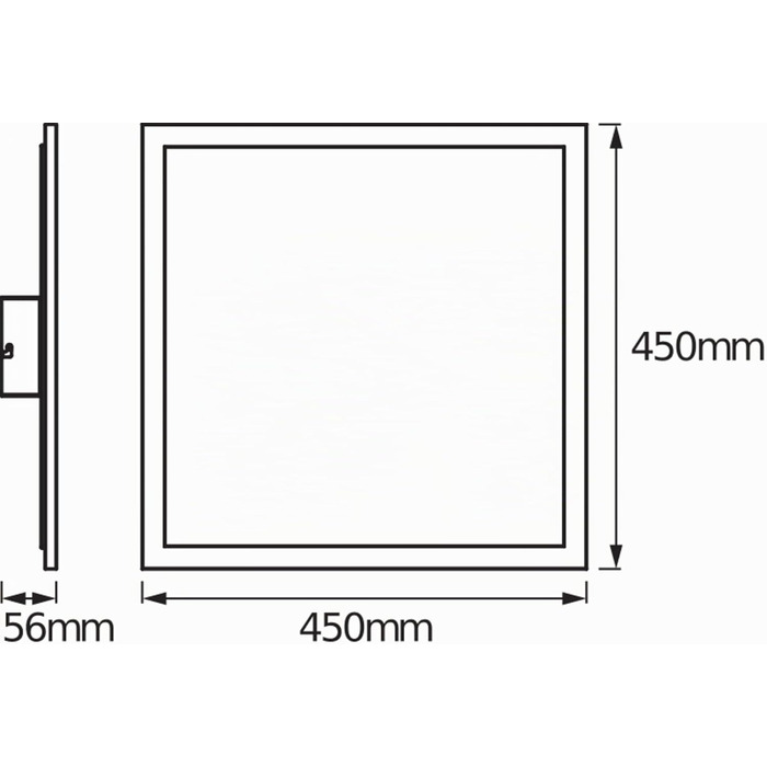 Світлодіодна панель Osram SMART Planon Plus TW 450x450мм, 3000-6500K, 28Вт, регульована температура світла