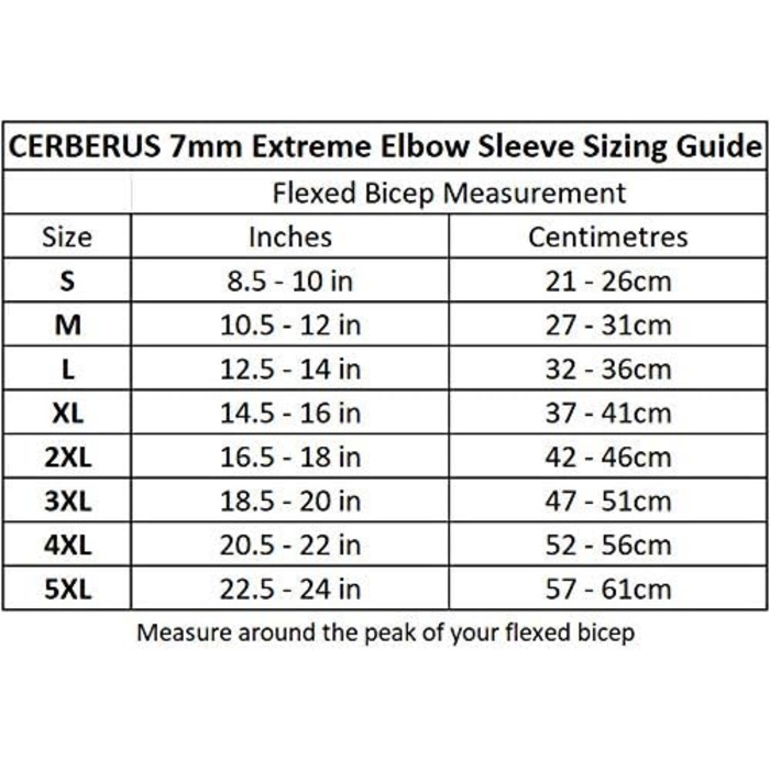 Екстремальні ліктьові манжети Cerberus Strength, 7 мм, 1 пара