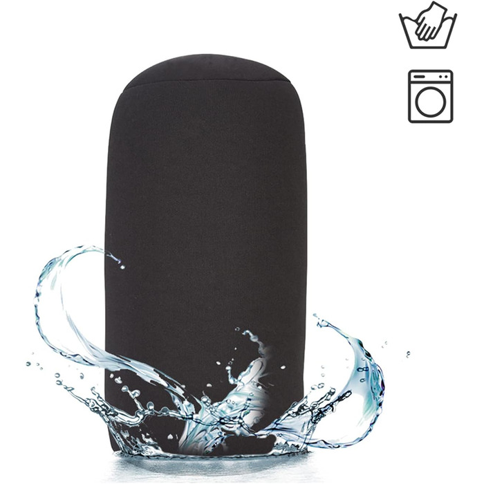 Подушка Greensen Microbead, дорожня шапочка з мікробісером, подушка для підтримки спини, міні-рулон подушки з мікробісером для спини, декоративна подушка для подорожей, дому, сну, підтримки шиї, зручна (чорна)