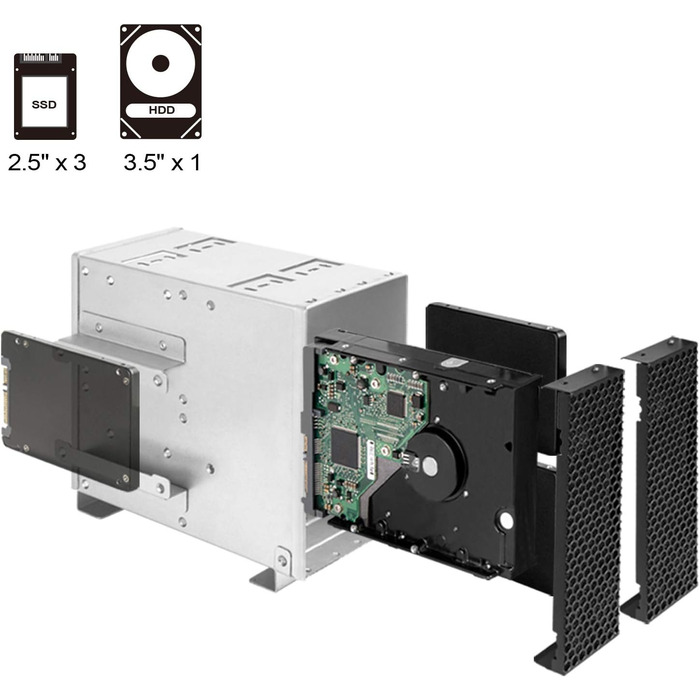 Стійковий серверний корпус, 240 мм моноблок, USB Type-C, замок Kensington, SST-RM42-502B, 42-502, 4U